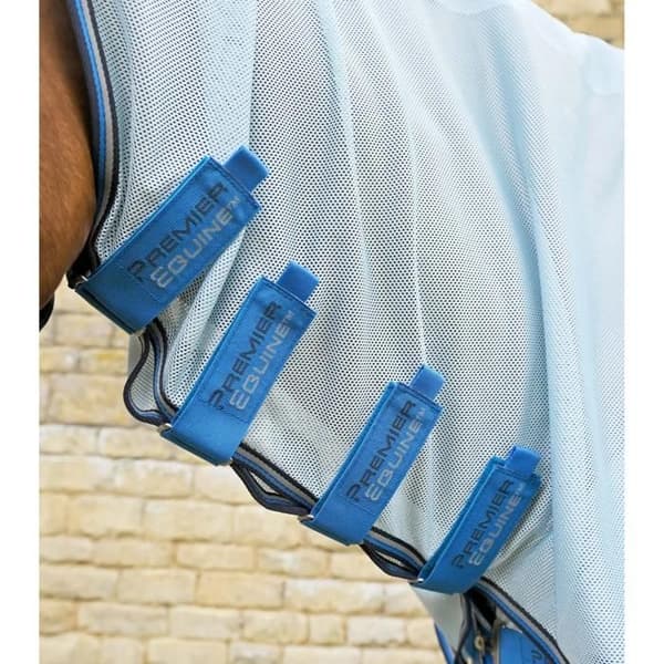 Premier Equine Combo Bug Buster flugskydd för häst - Blå - 221 cm