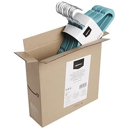 Amazon Basics Sammetshängare för barn, blå, 30-pack