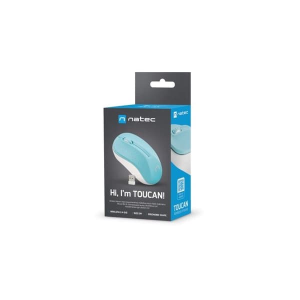 Trådlös mus - Natec - TOUCAN - 1600 dpi - Bluetooth - Blå