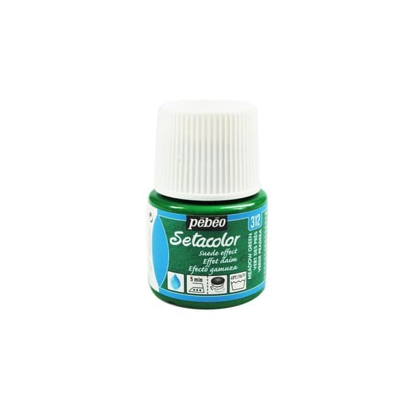 Tygfärg - PéBéo - Sétacolor - Mockaeffekt - Grön - 45 ml
