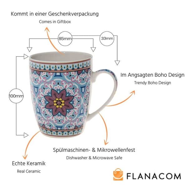 Mugg - kopp - mazagran Flanacom