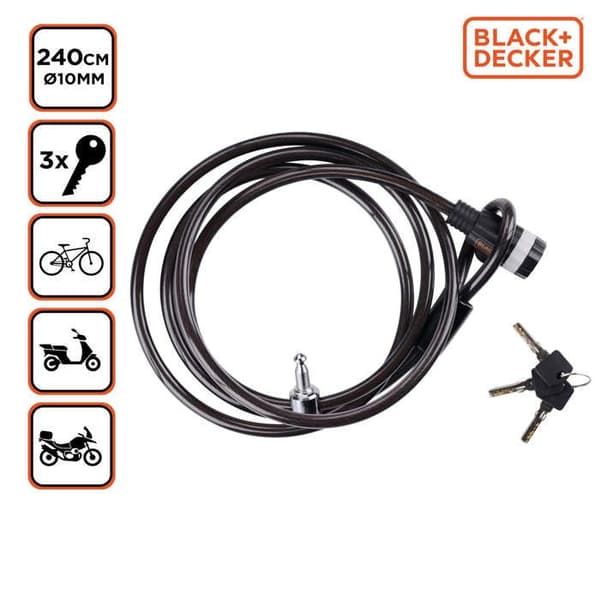 BLACK+DECKER Cykellås BXCHBL7005