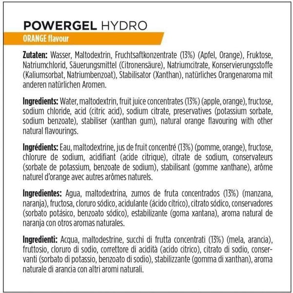 PowerBar PowerGel Hydro Orange 24x67ml