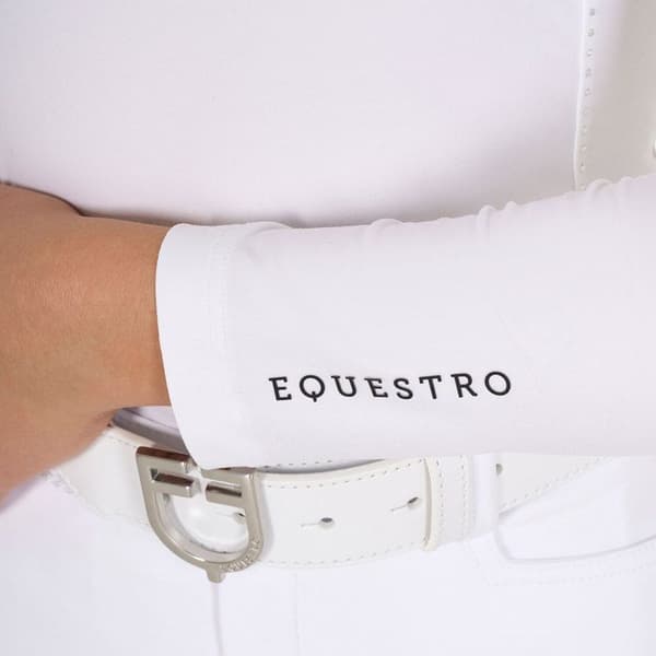 Långärmad tävlingspolo för flickor Equestro