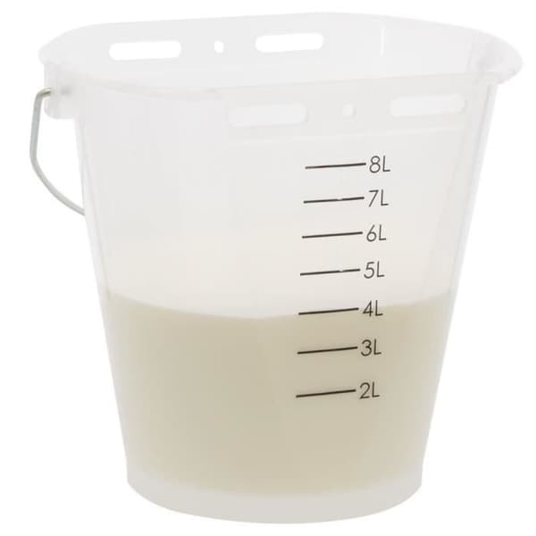 Drickshink - KERBL - Transparent vit - Stor volym - Syrabeständig