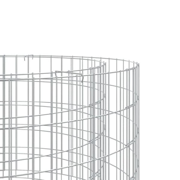 vidaXL Gabion Eldstad Ø 50 cm Galvaniserat järn, Gabion Eldstad, Utomhus Eldstad Gabion, Rund Gabion Eldstad, Eldstad 153559