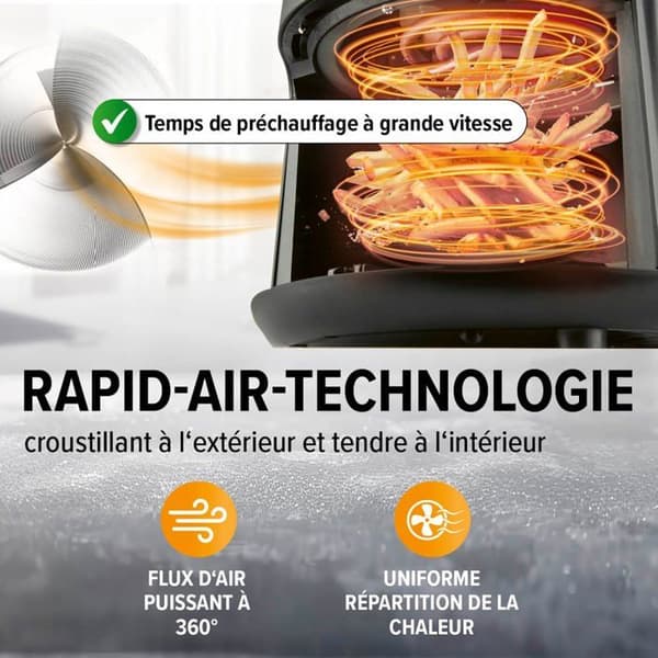 Luftfritös - GOURMETmaxx - 2,3 l - 1000 W - 8 funktioner