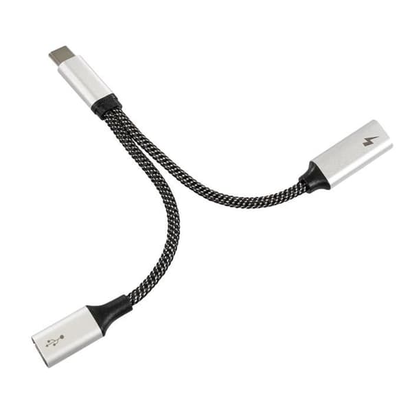 USB-C 2-i-1 fördelningsadapter - MAXTRACK - USB Typ C - 2 portar - Dataöverföring - Snabbladdning 60 W