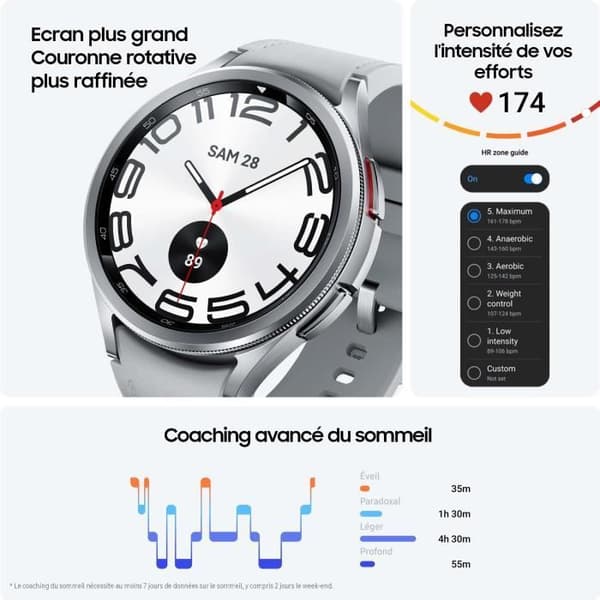 SAMSUNG Galaxy Watch6 Classic 47mm Silver Bluetooth