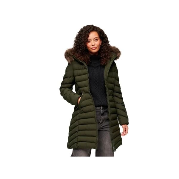 Superdry Dam Manteau Fuji Grön Polyester