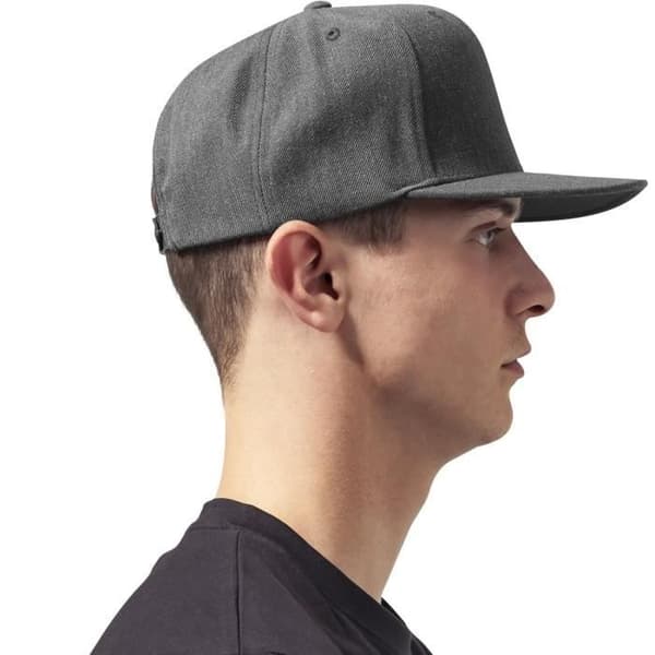 Snapback-keps - Flexfit - Klassisk 6-panel - Mörkgrå - 80% akryl - En storlek