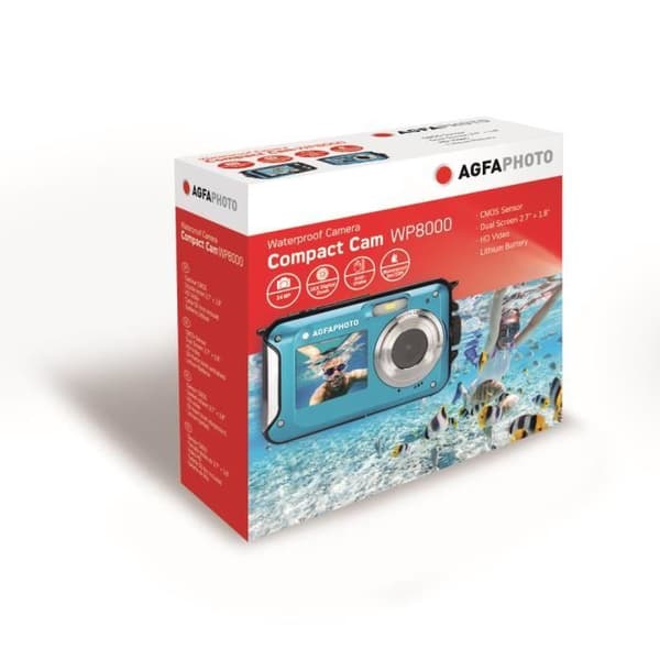 AGFAPHOTO Realishot WP8000 Blå - Vattentät Digitalkamera