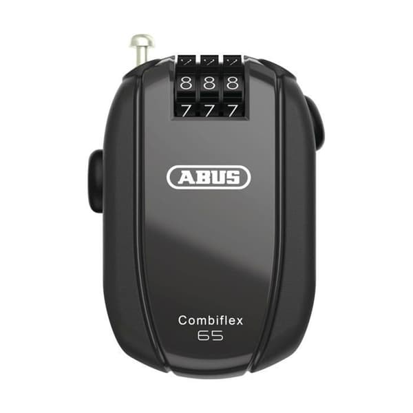 Antivol - Abus - Combiflex - Kabel 125 cm - 4-siffrig kod - Svart