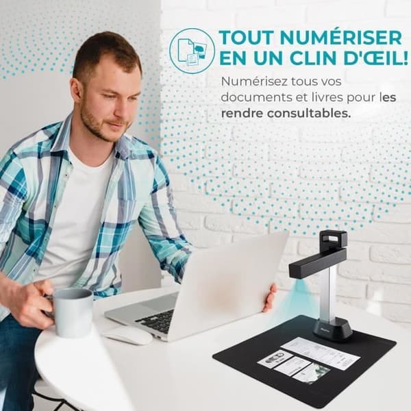 Scanner A4 - GENERISK - IRIScan v6 - 300 dpi - USB - Gratis PDF-redigerare