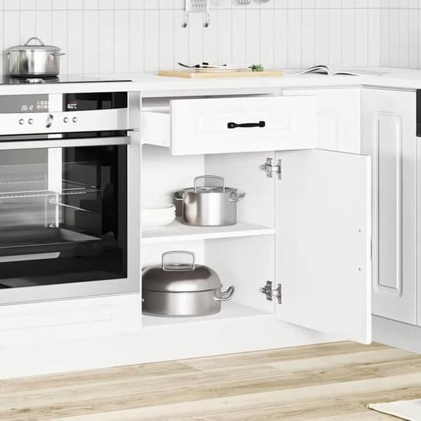 vidaXL Köksskåp Kalmar vit ingenjörsträ 853477