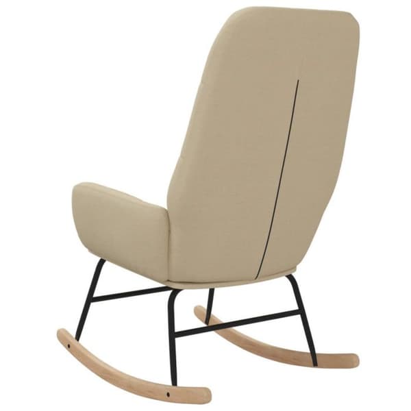 vidaXL gungstol krämtyg 341255