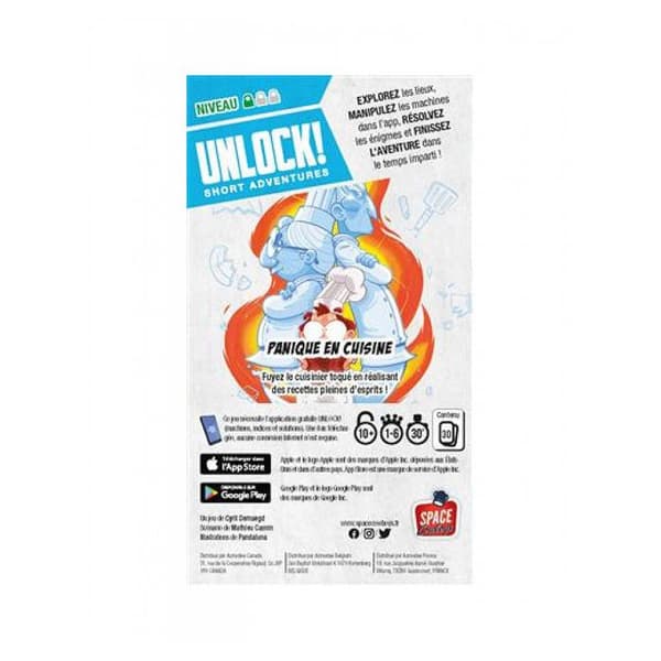 Pack scenario ASMODEE Unlock! Kortäventyr Panik i köket