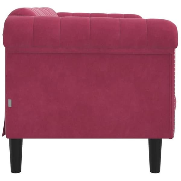vidaXL 2-sitssoffa, soffa med ben, stoppad soffa med armstöd och ryggstöd, möbel för sovrum 372579