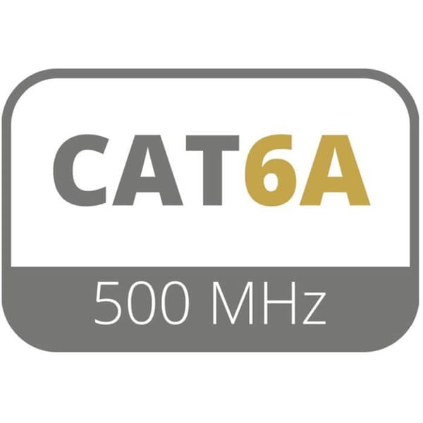 Procab CSD560W/2 Slimline CAT6A nätverkskabel 2 m