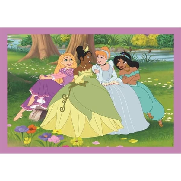 CLEMENTONI - Pussel 4 i 1 - Disney Princess