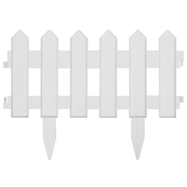 Gräskanter - vidaXL - 25 st - Vit - 10 m - PP