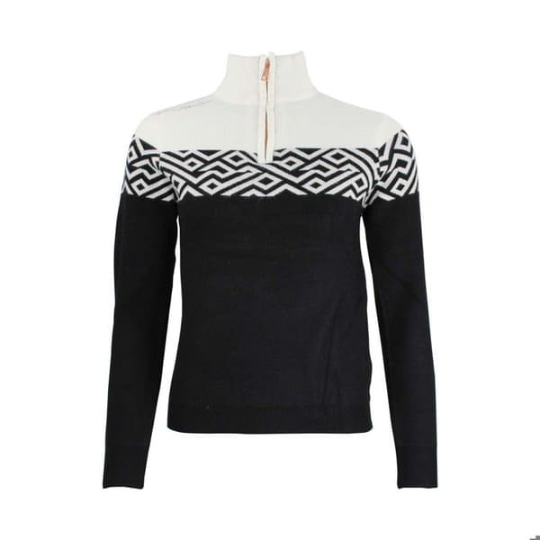 Pull col roulé 1/2 zip dam Peak Mountain - svart