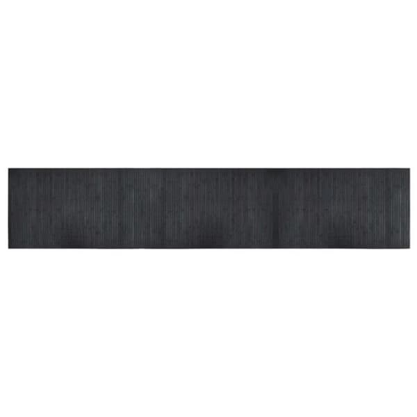 Grå rektangulär matta 60x300 cm bambu