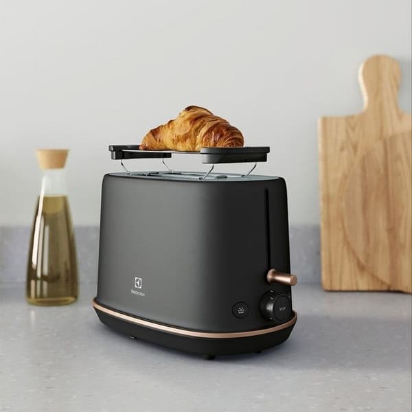 Brödrost - ELECTROLUX - E7T1-6BP - Svart - Modernt design - Kompakt och effektiv