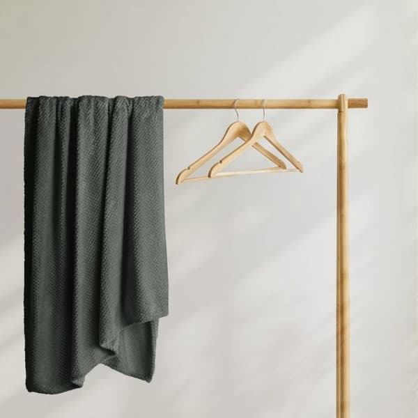 Täckning - Pläd HENRY - 220x240 cm - Pressad jacquard - Modern grå