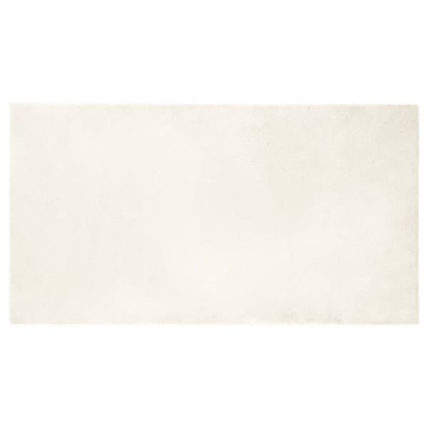 VIDAXL Fuskpälsmatta vit 80 x 150 cm - Rektangulär, polyester