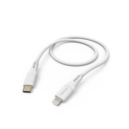 Laddningskabel - Hama - Flexibel - 1,5 m - USB-C - Lightning - Silikon