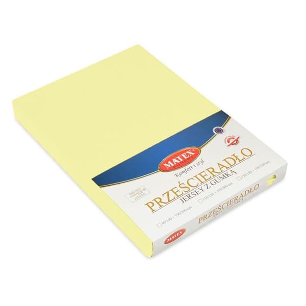 Drap jersey PREMIUM med elastik 150x190, 160x200x20, crème_03, MATEX
