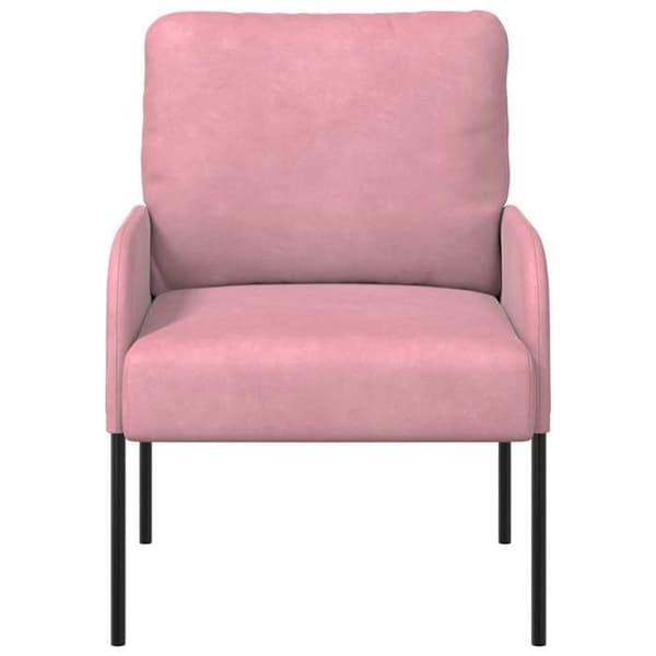 Soffa - VIDAXL - 55 cm - Rosa - Plywood - Polyester