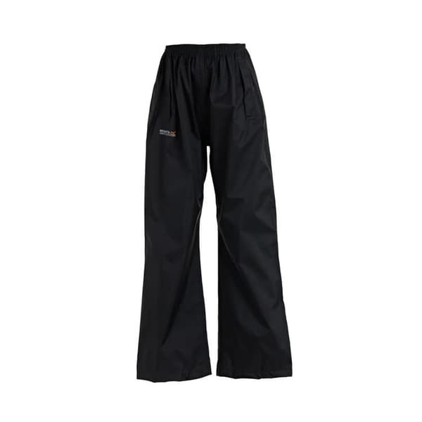 Regatta Pack It barn regnbyxor - svart
