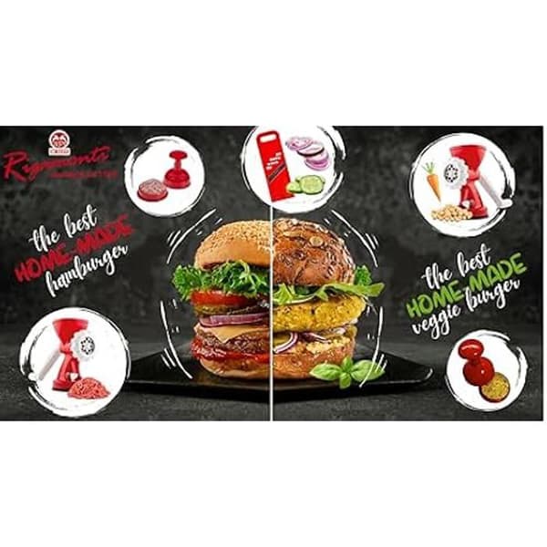 Hamburgerform - Rigamonti - Art. 170 - Diameter 9cm - Giftfri polypropen