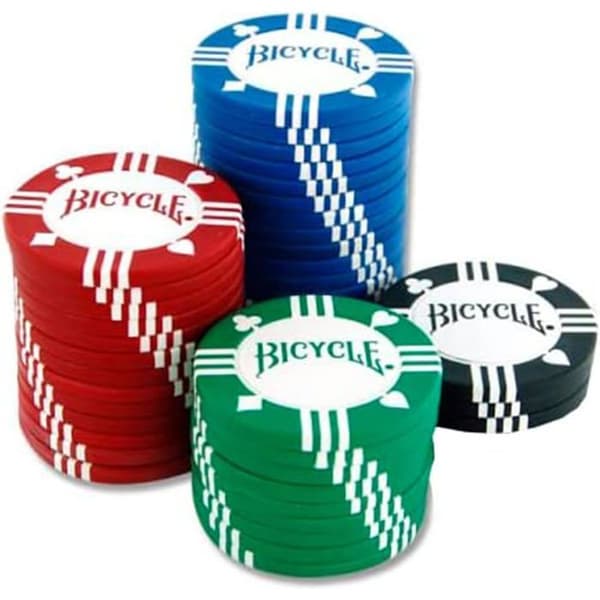 Stämningsspel Bicycle Pack med 100 pokerchips