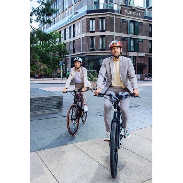 Stads cykelhjälm Abus - hud-y ace gleam silver