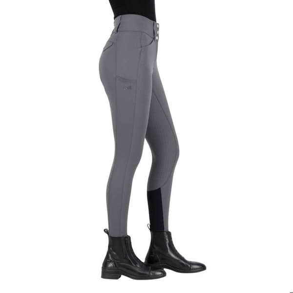 Euro-Star Aurelia dam ridbyxor full grip - magnetgrå
