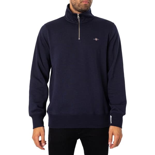 Sweatshirt med halv dragkedja Regular Shield - GANT