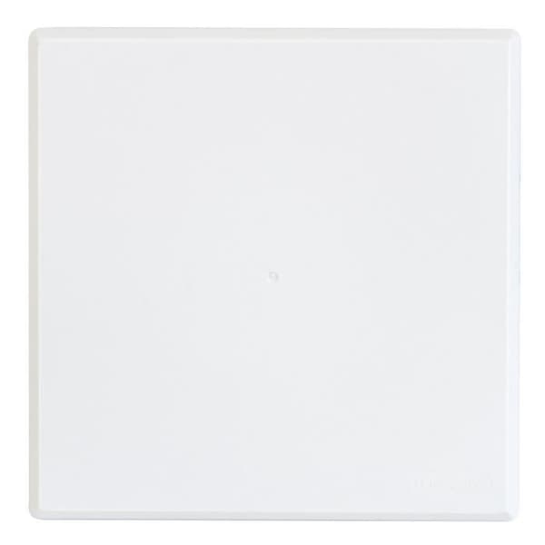 Ventilation Platta 160 x 160 mm med fjäder, Vit - CPU1616B