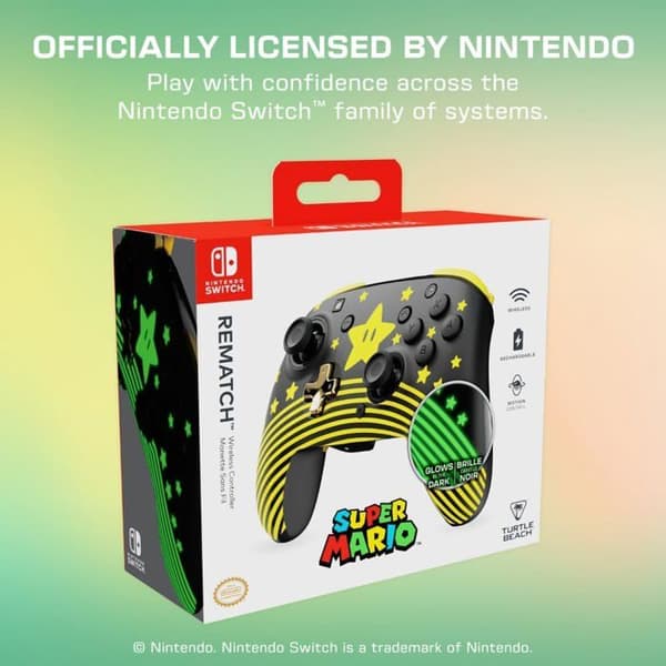 Manette utan sladd Turtle Beach Super Mario Star för Nintendo Switch
