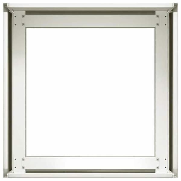 vidaXL Blomlåda vit 40x40x30 cm stål 860795