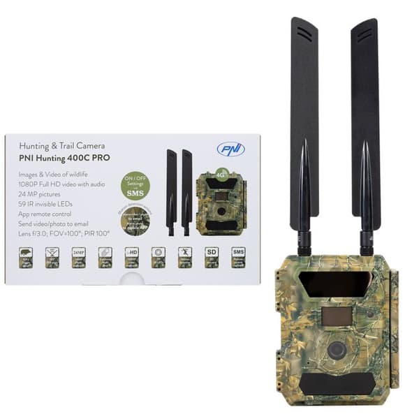 Jaktkamera - PNI - 400C PRO - 24MP - Internet 4G LTE - GPS