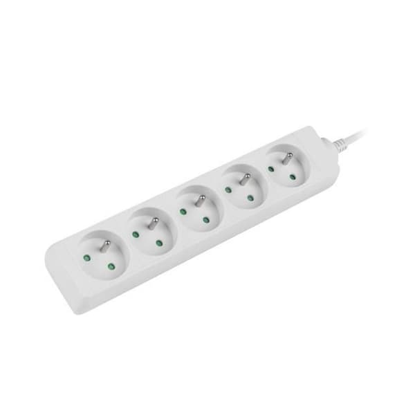 Eldosa - Lanberg - PS0-05E-0150-W - 5 AC-uttag - Inomhus - Vit