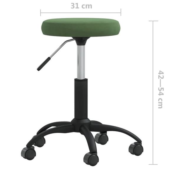 vidaXL Matstol Mörkgrön sammet