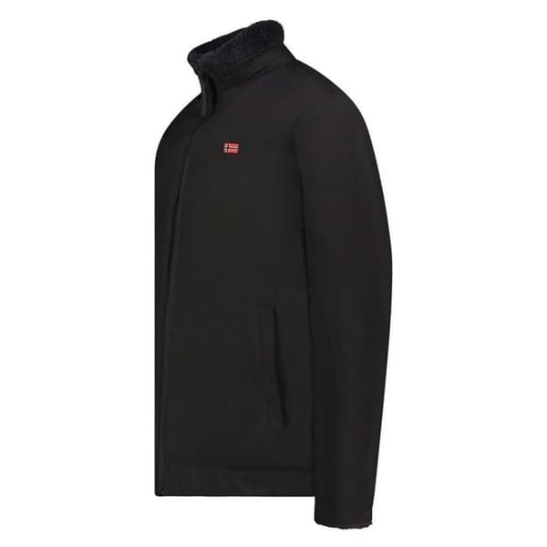 Svart Fleecejacka Herr Geographical Norway Ureversible