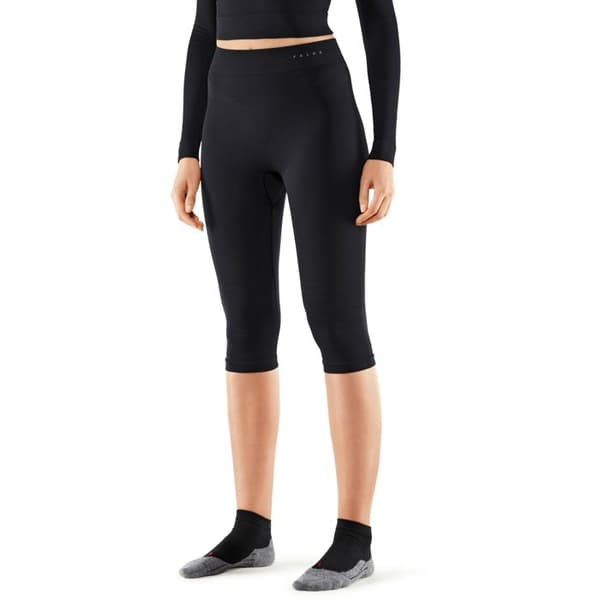 Legging 3/4 dam Falke Warm - svart