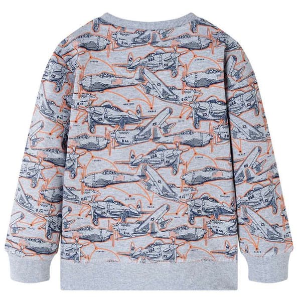 Grå blandad sweatshirt för barn 92/104/116/128/140