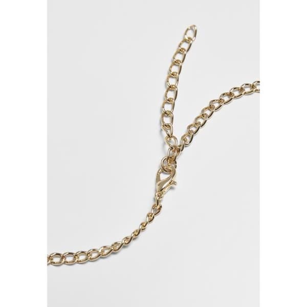 Collier - Urban Classics - diamantkors - Guld - En storlek - Pläterat guld