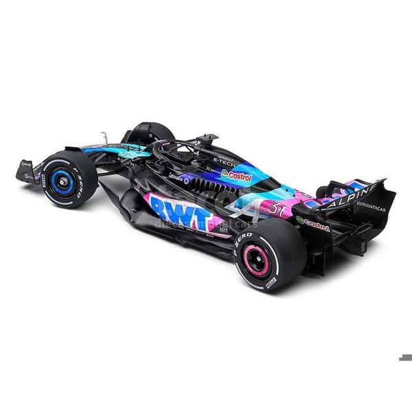 Bil - SOLIDO - Alpine A524 E.Ocon Presentation 2024 - Blå - Skala 1:18 - Miniatyr